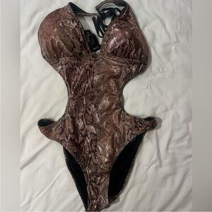 Baby Phat Snakeskin Print Swimsuit